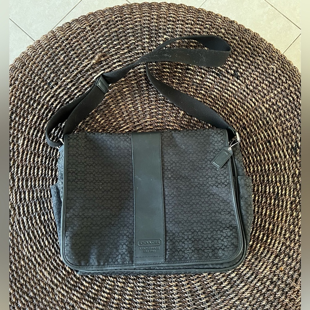 Coach computer tote shoulder bag